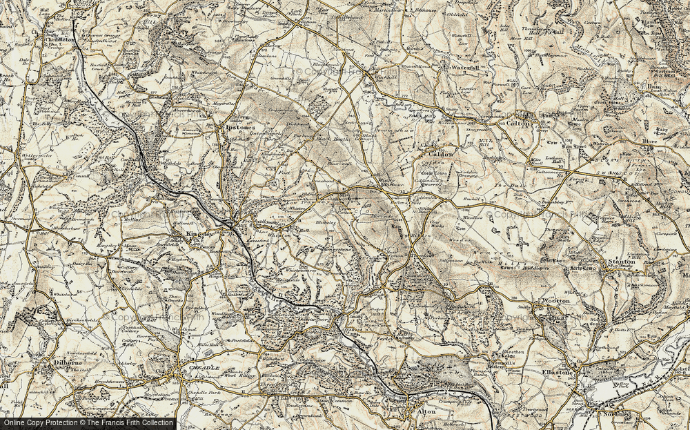 Old Map of Upper Cotton, 1902 in 1902