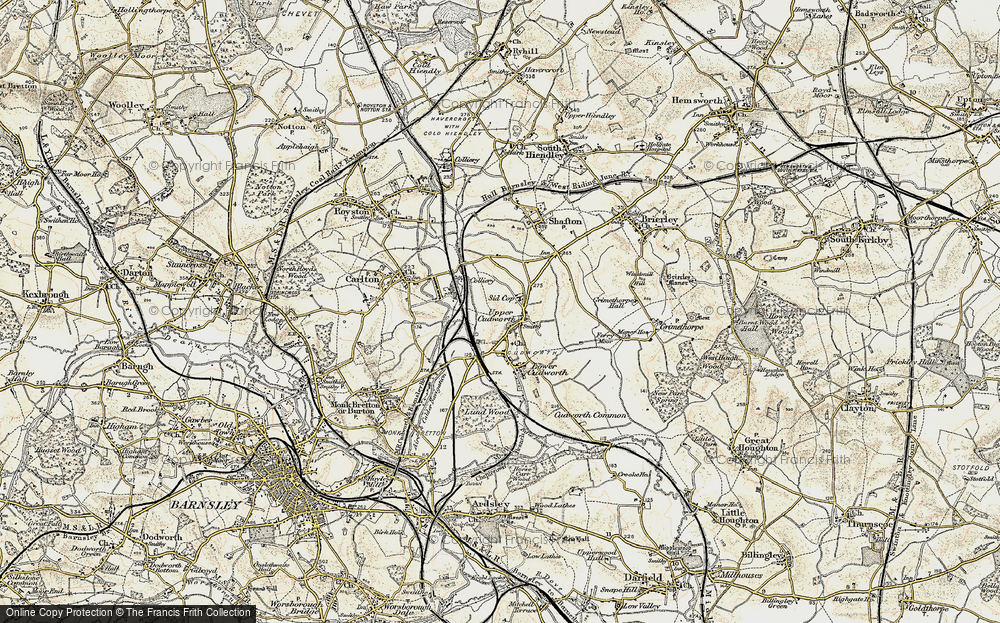 Old Map of Upper Cudworth, 1903 in 1903