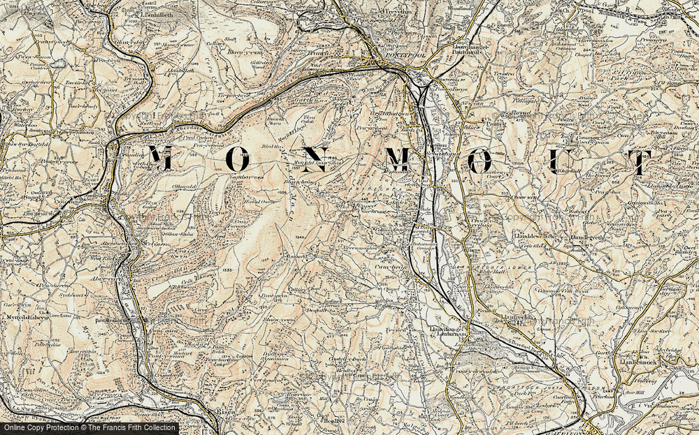 Old Map of Upper Cwmbran, 1899-1900 in 1899-1900