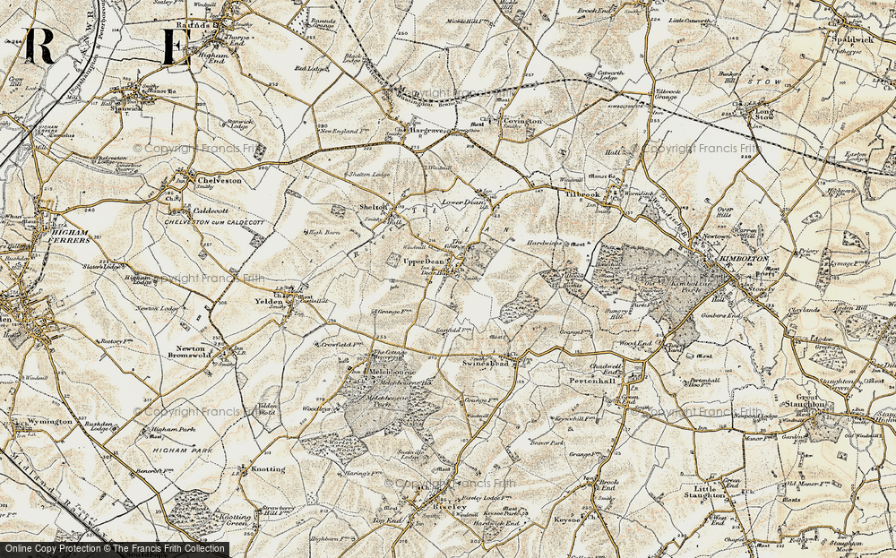 Old Map of Upper Dean, 1901 in 1901