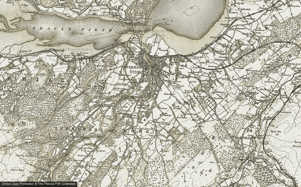 Old Map of Upper Drummond, 1908-1912 in 1908-1912