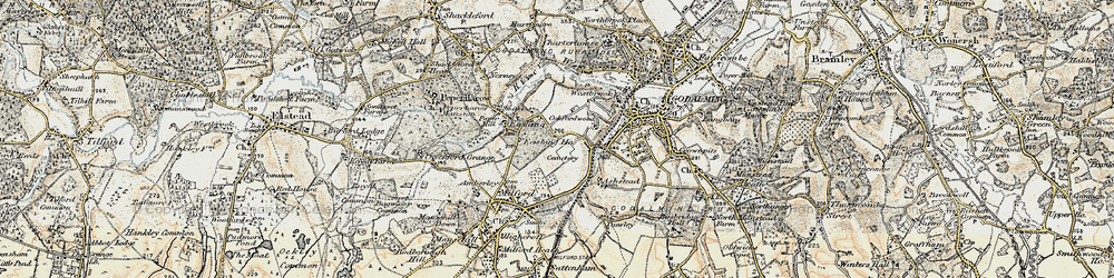 Old map of Upper Eashing in 1897-1909