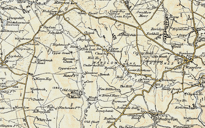 Old map of Brund Hays in 1902-1903