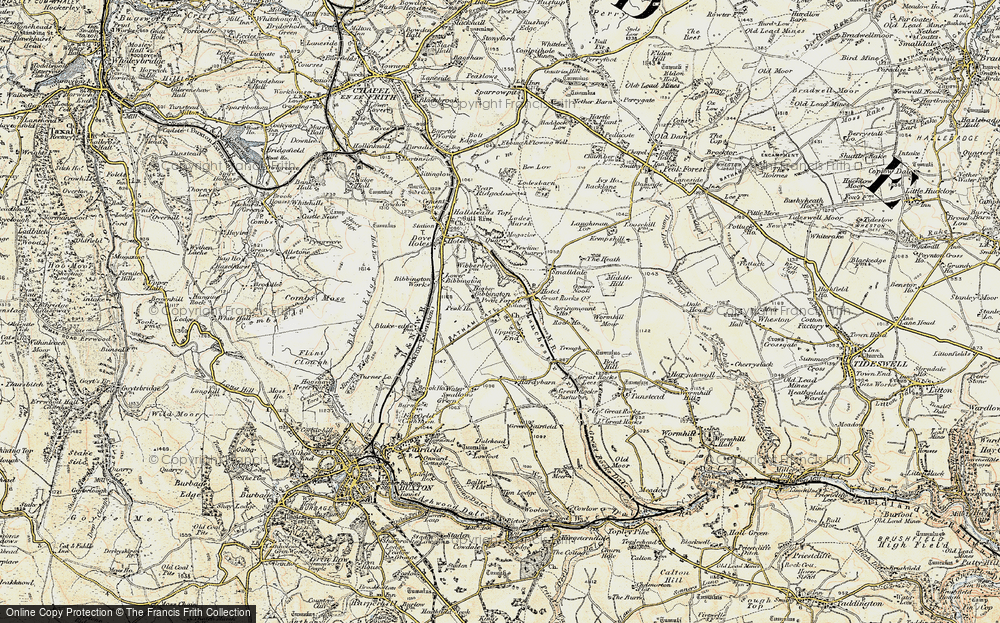 Old Map of Historic Map covering Bibbington in 1902-1903
