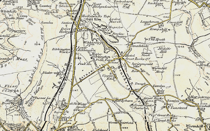 Old map of Bibbington in 1902-1903