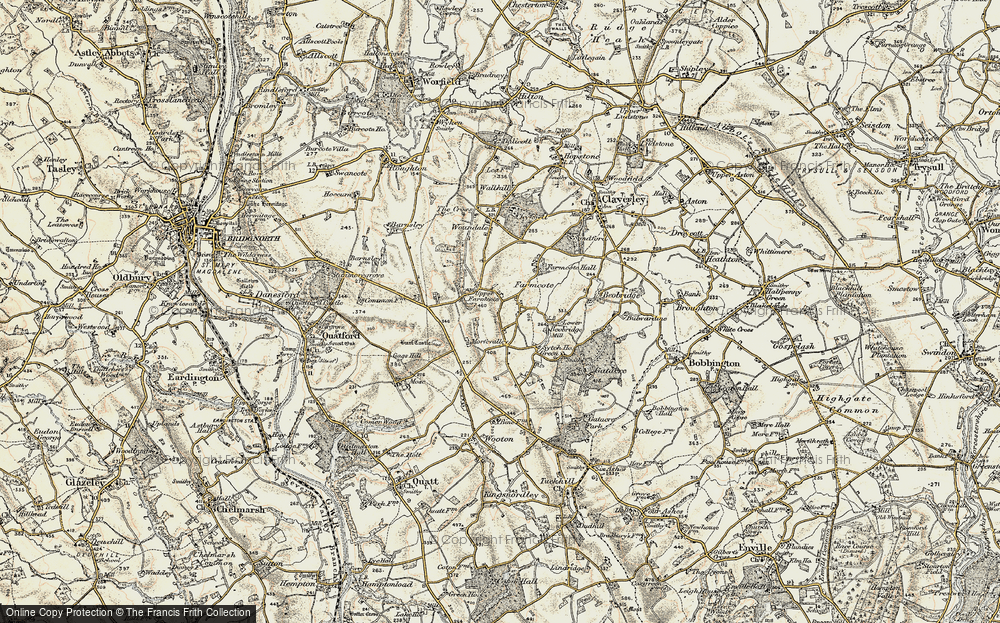 Old Map of Upper Farmcote, 1902 in 1902