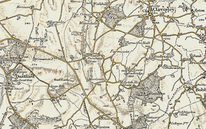 Old map of Upper Farmcote in 1902