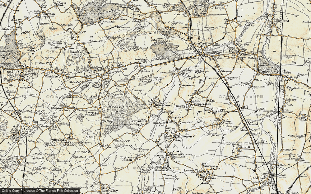 Old Map of Upper Gravenhurst, 1898-1901 in 1898-1901