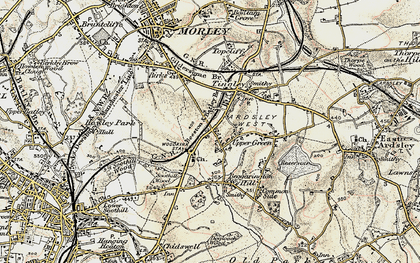 Old map of Upper Green in 1903