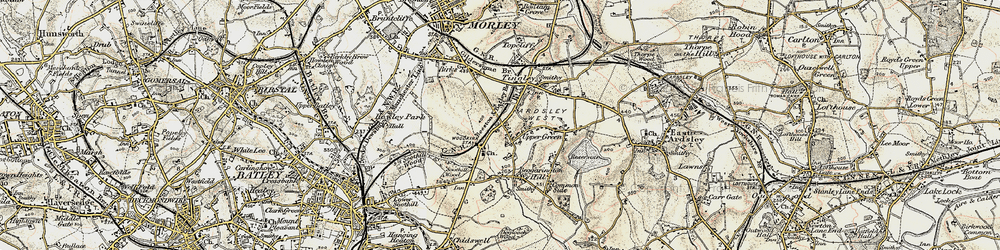Old map of Upper Green in 1903