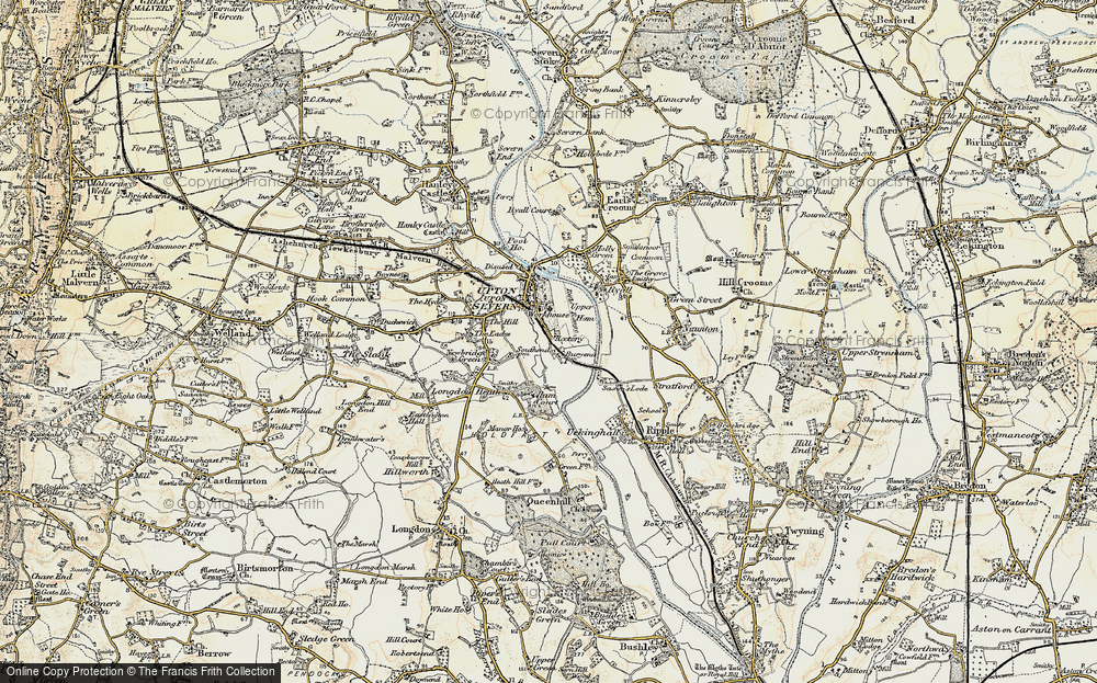 Old Map of Upper Ham, 1899-1901 in 1899-1901