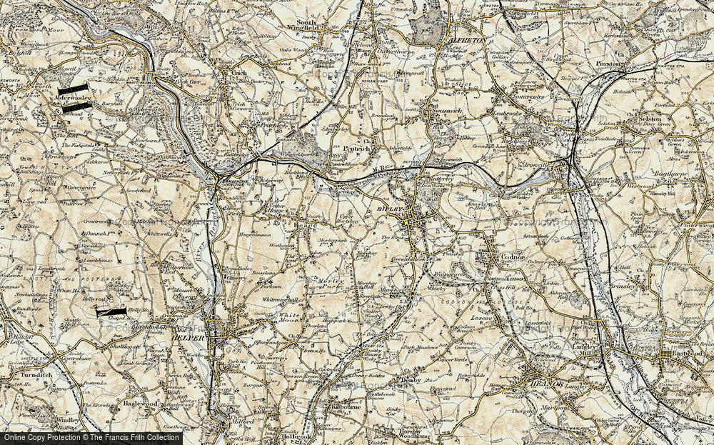 Old Map of Upper Hartshay, 1902 in 1902