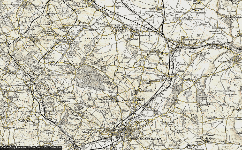 Old Map of Upper Haugh, 1903 in 1903