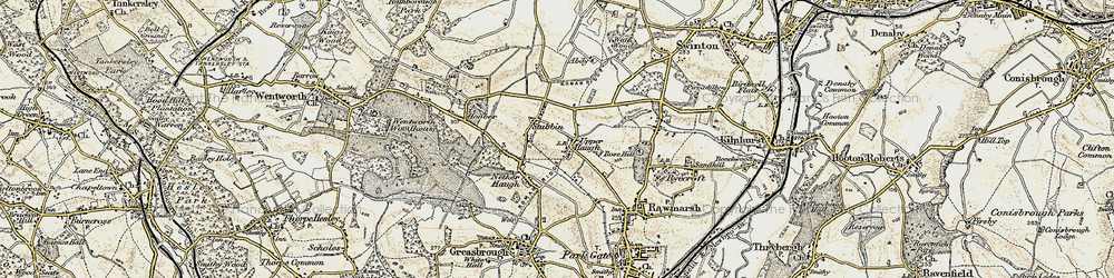 Old map of Upper Haugh in 1903