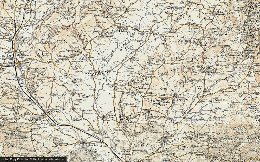 Old Map of Upper Hayton, 1901-1902 in 1901-1902