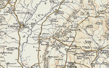 Old map of Upper Hayton in 1901-1902