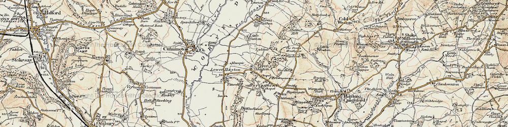 Old map of Upper Hayton in 1901-1902