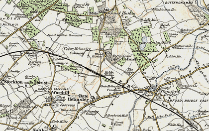 Old map of Upper Helmsley in 1903