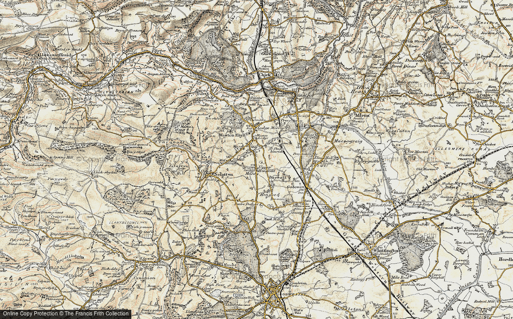 Old Map of Upper Hengoed, 1902-1903 in 1902-1903