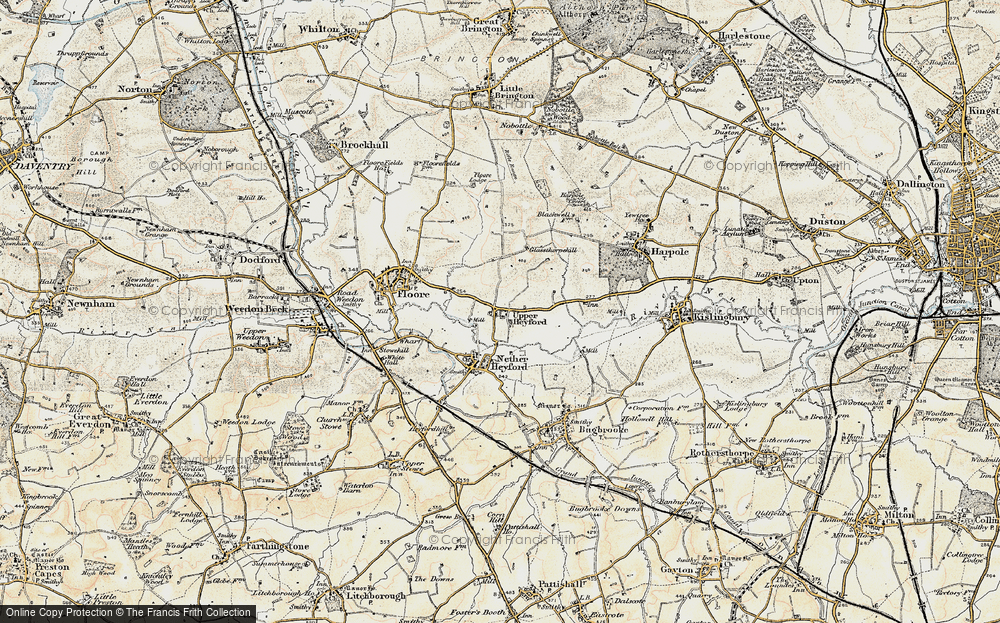 Old Map of Upper Heyford, 1898-1901 in 1898-1901
