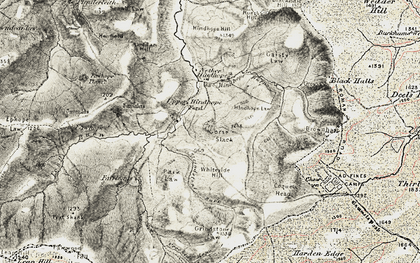 Old map of Blackhall Hill in 1901-1904