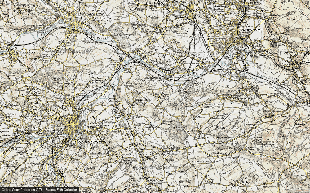 Old Map of Upper Hopton, 1903 in 1903