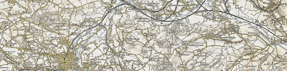 Old map of Upper Hopton in 1903