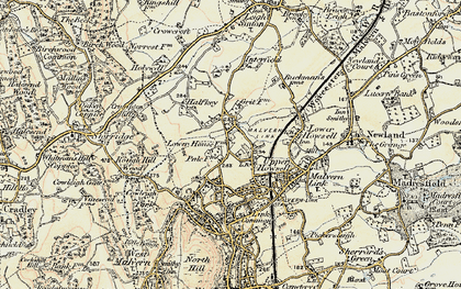 Old map of Upper Howsell in 1899-1901