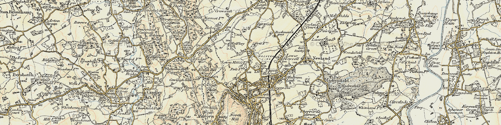 Old map of Upper Howsell in 1899-1901