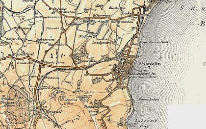 Old map of Upper Hyde in 1899