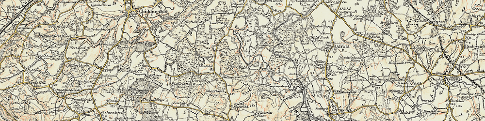 Old map of Tugley Wood in 1897-1900