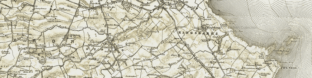 Old map of Troy Wood in 1906-1908
