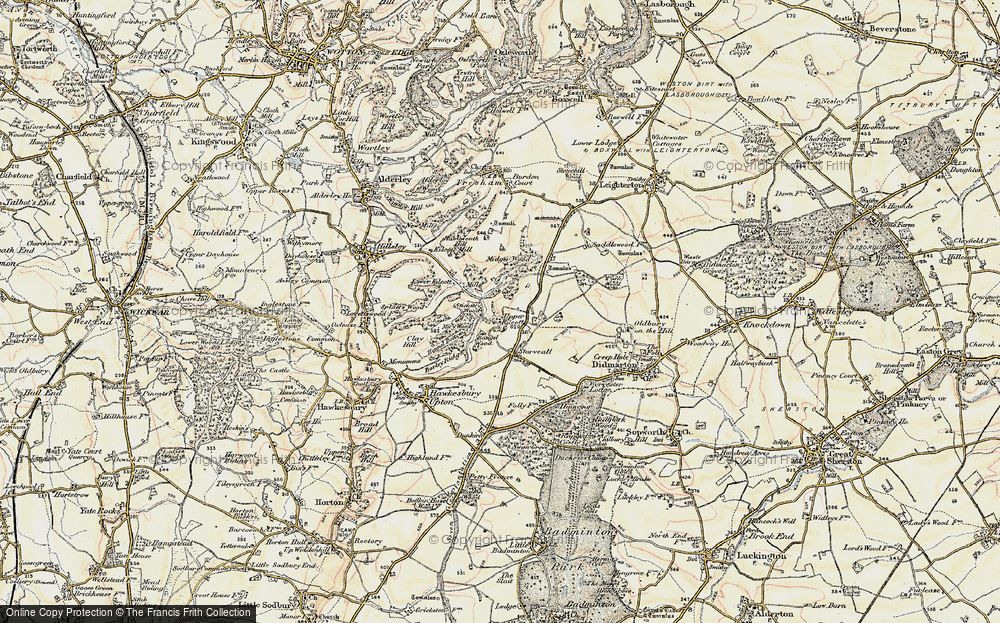 Old Map of Upper Kilcott, 1898-1899 in 1898-1899