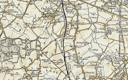 Old map of Upper Landywood in 1902