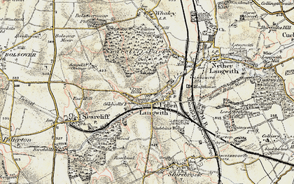 Old map of Archaeological Trail in 1902-1903