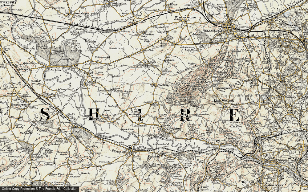 Old Map of Upper Longwood, 1902 in 1902