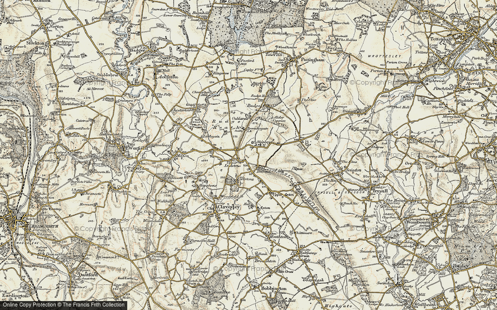 Old Map of Upper Ludstone, 1902 in 1902