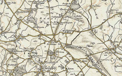 Old map of Upper Ludstone in 1902