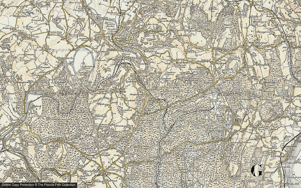 Old Map of Upper Lydbrook, 1899-1900 in 1899-1900