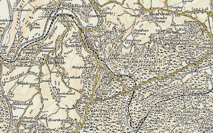 Old map of Upper Lydbrook in 1899-1900