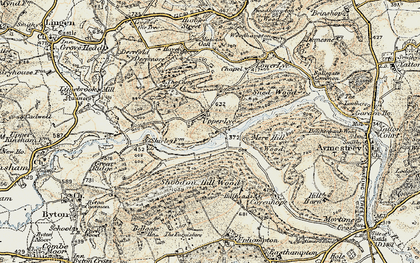 Old map of Upper Lye in 1900-1903