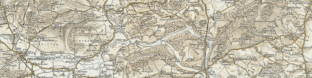 Old map of Upper Lye in 1900-1903
