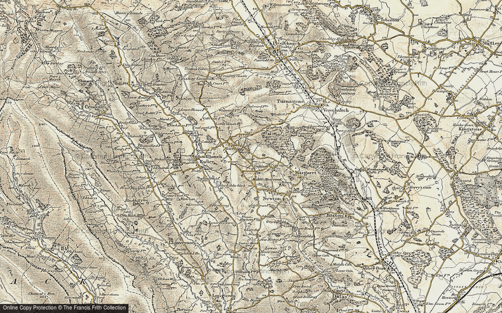 Old Map of Upper Maes-coed, 1900-1901 in 1900-1901