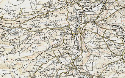 Old map of Upper Marsh in 1903-1904