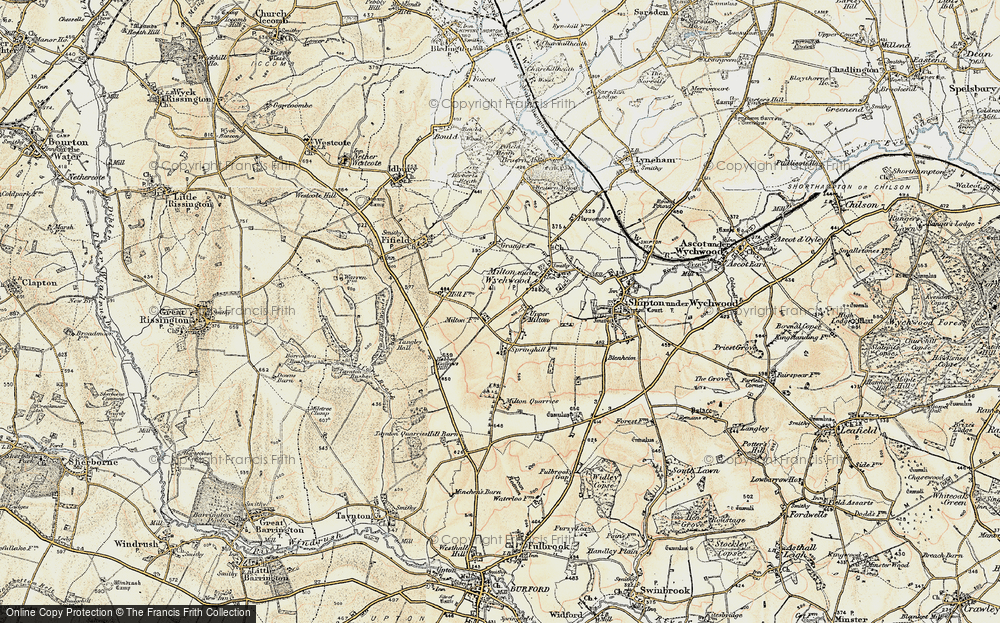 Old Map of Historic Map covering Blackheath Clump in 1898-1899