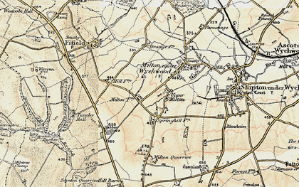 Old map of Upper Milton in 1898-1899