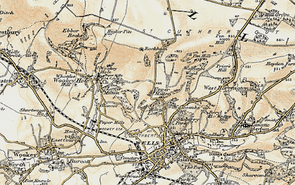 Old map of Rookham in 1899