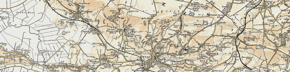 Old map of Upper Milton in 1899