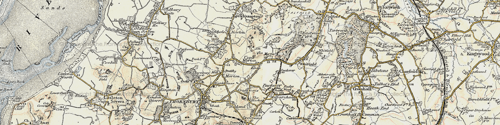 Old map of Upper Morton in 1899