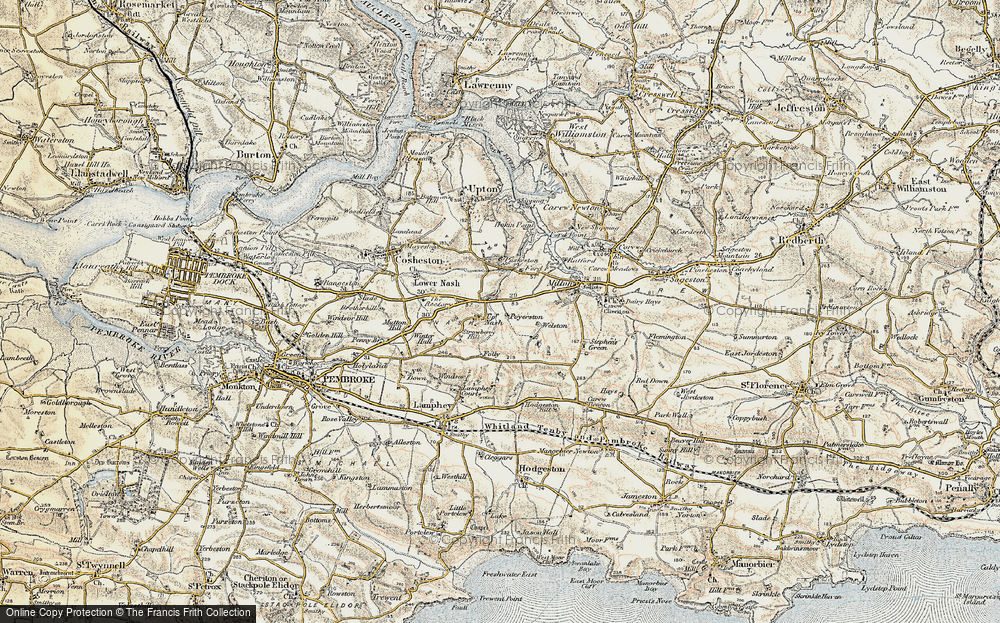 Old Map of Upper Nash, 1901-1912 in 1901-1912
